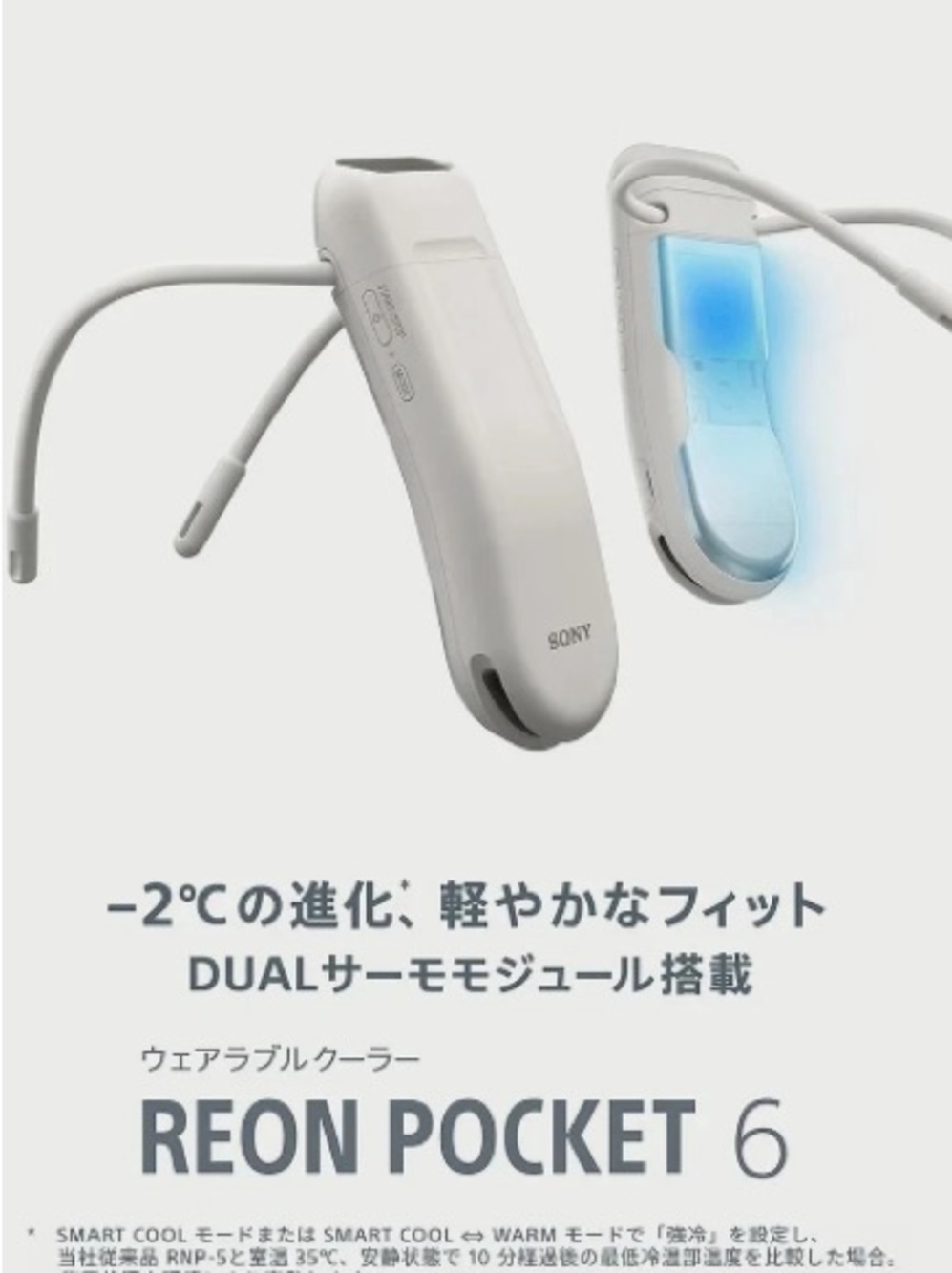 Brand New Sony Reon Pocket 6 Wearable Thermo Device